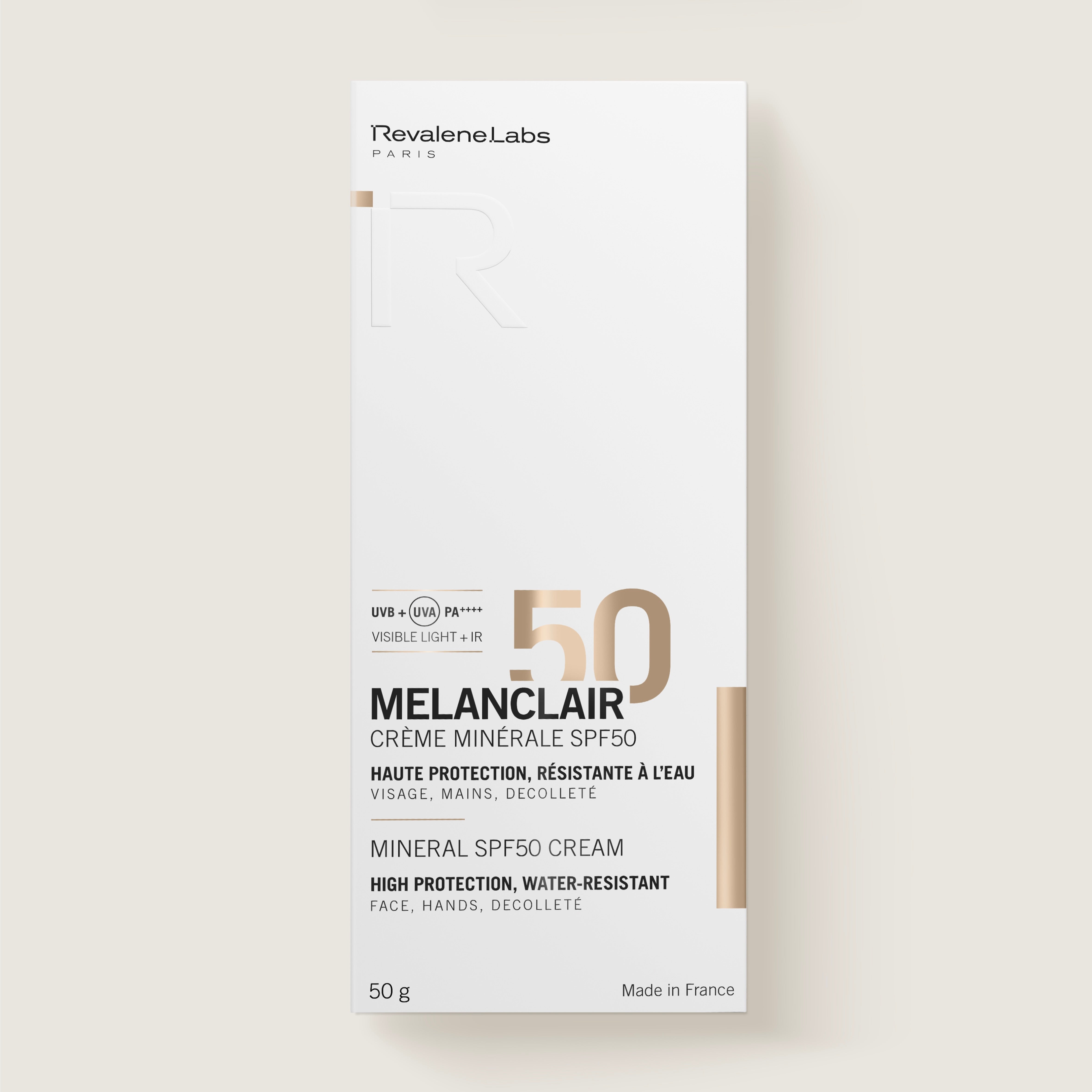 VivianDHC MELAN RESIST ローション・セラム・クリーム Packshot-Mineral_SPF50_Cream.